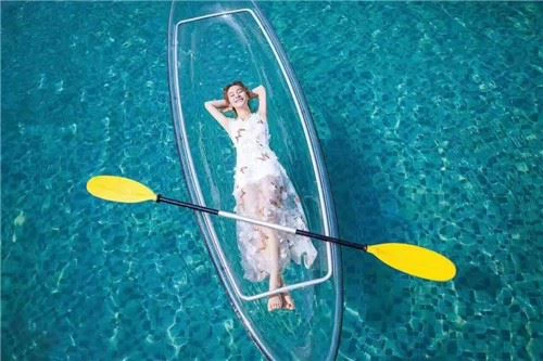 Double Seat Kayak Transparent Kayak Ocean Clear Transparent Kayak Double Transparent Boat